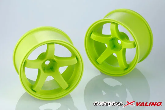 Overdose X Valino RC Wheels (Lime Green 30mm) — Valino Tires Canada
